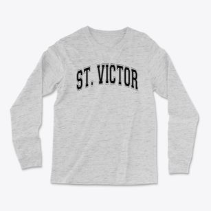 Saint Victor School Varsity Arch Light Soft Long Sleeve T-Shirt
