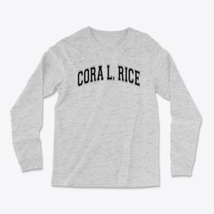 Cora L. Rice Elementary School Varsity Arch Light Soft Long Sleeve T-Shirt