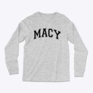 Macy Elementary School Varsity Arch Light Soft Long Sleeve T-Shirt