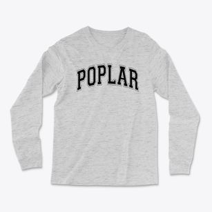 Poplar Elementary School Varsity Arch Light Soft Long Sleeve T-Shirt