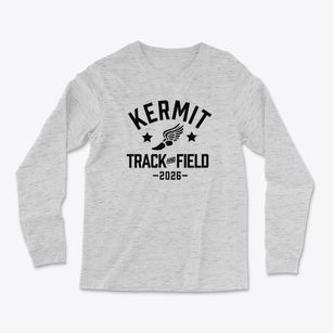 Kermit Elementary School Track and Field Light Soft Long Sleeve T-Shirt