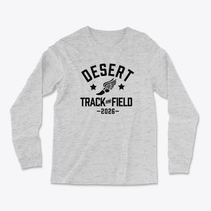 Desert Christian Academy Track and Field Light Soft Long Sleeve T-Shirt