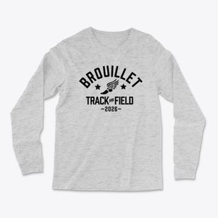 Brouillet Elementary School Track and Field Light Soft Long Sleeve T-Shirt