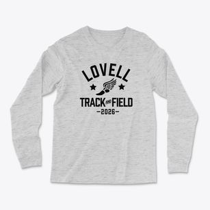 Lovell Middle School Track and Field Light Soft Long Sleeve T-Shirt