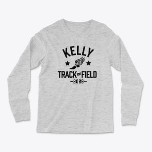 Kelly Elementary School Track and Field Light Soft Long Sleeve T-Shirt