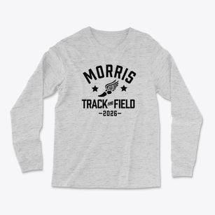 Morris Primary School Track and Field Light Soft Long Sleeve T-Shirt