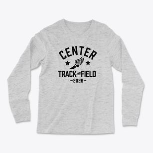 Center School Track and Field Light Soft Long Sleeve T-Shirt
