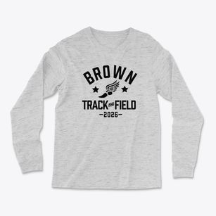 Brown Elementary School Track and Field Light Soft Long Sleeve T-Shirt