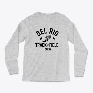 Del Rio Elementary School Track and Field Light Soft Long Sleeve T-Shirt