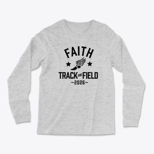 Faith Christian Academy Track and Field Light Soft Long Sleeve T-Shirt
