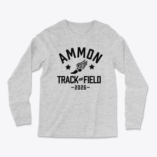 Ammon Elementary School Track and Field Light Soft Long Sleeve T-Shirt
