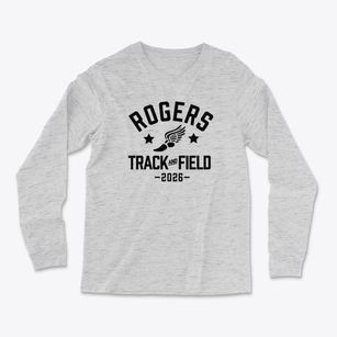 Rogers Elementary School Track and Field Light Soft Long Sleeve T-Shirt