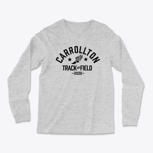 Carrollton High School Track and Field Light Soft Long Sleeve T-Shirt