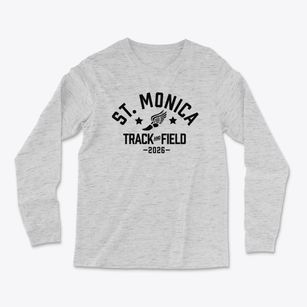 Saint Monica School Track and Field Light Soft Long Sleeve T-Shirt