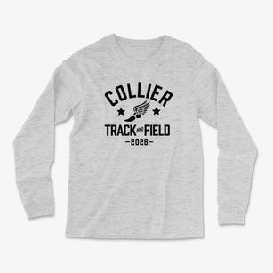 Collier Elementary School Track and Field Light Soft Long Sleeve T-Shirt