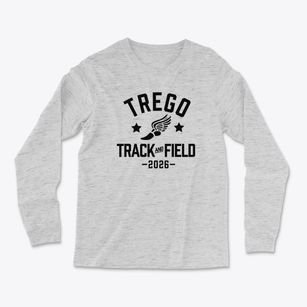 Trego Community High School Track and Field Light Soft Long Sleeve T-Shirt