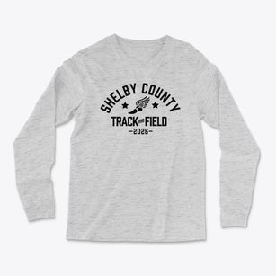 Shelby County High School Track and Field Light Soft Long Sleeve T-Shirt