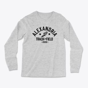 Alexandria Middle School Track and Field Light Soft Long Sleeve T-Shirt