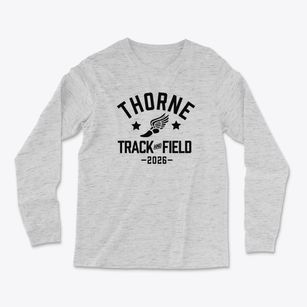 Thorne Middle School Track and Field Light Soft Long Sleeve T-Shirt