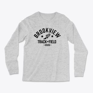 Brookview Primary School Track and Field Light Soft Long Sleeve T-Shirt