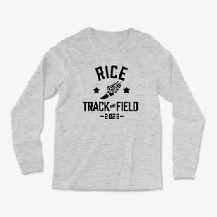 Rice High School Track and Field Light Soft Long Sleeve T-Shirt