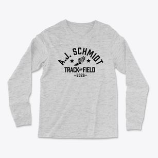 A.j. Schmidt Elementary School Track and Field Light Soft Long Sleeve T-Shirt