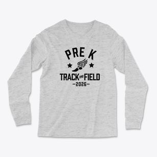 Pre Kindergarten School Track and Field Light Soft Long Sleeve T-Shirt