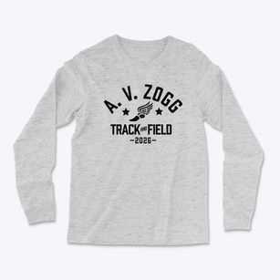 A. V. Zogg Middle School Track and Field Light Soft Long Sleeve T-Shirt
