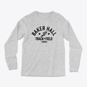 Baker Hall School Track and Field Light Soft Long Sleeve T-Shirt