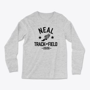 Neal Middle School Track and Field Light Soft Long Sleeve T-Shirt