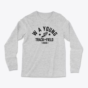 W A Young Elementary School Track and Field Light Soft Long Sleeve T-Shirt
