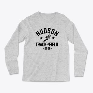 Hudson Elementary School Track and Field Light Soft Long Sleeve T-Shirt