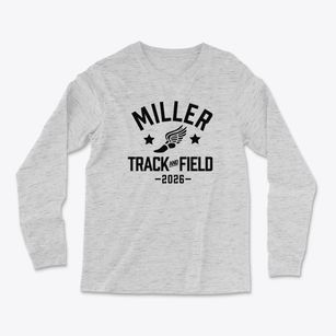 Miller High School Track and Field Light Soft Long Sleeve T-Shirt