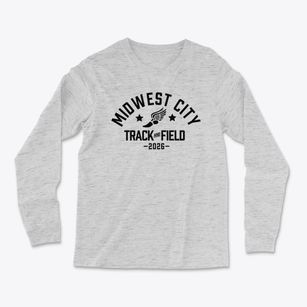 Midwest City High School Track and Field Light Soft Long Sleeve T-Shirt