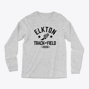 Elkton High School Track and Field Light Soft Long Sleeve T-Shirt