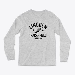 Lincoln Elementary School Track and Field Light Soft Long Sleeve T-Shirt