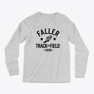 Faller Elementary School Track and Field Light Soft Long Sleeve T-Shirt