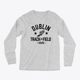 Dublin Middle School Track and Field Light Soft Long Sleeve T-Shirt