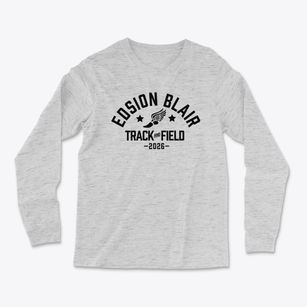 Edsion Blair Elementary School Track and Field Light Soft Long Sleeve T-Shirt
