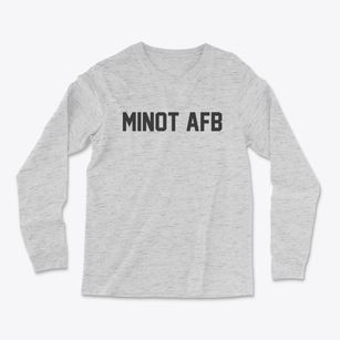 Minot Afb North Dakota Classic Block Light Soft Long Sleeve T-Shirt