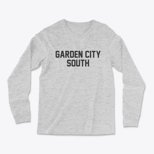 Garden City South New York Classic Block Light Soft Long Sleeve T-Shirt