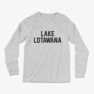 Lake Lotawana Missouri Classic Block Light Soft Long Sleeve T-Shirt