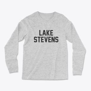 Lake Stevens Washington Classic Block Light Soft Long Sleeve T-Shirt