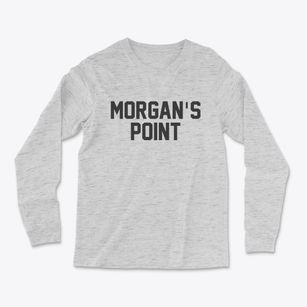 Morgan's Point Texas Classic Block Light Soft Long Sleeve T-Shirt