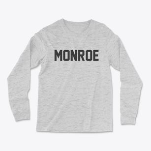 Monroe Ohio Classic Block Light Soft Long Sleeve T-Shirt