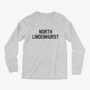 North Lindenhurst New York Classic Block Light Soft Long Sleeve T-Shirt