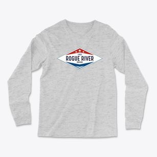 Rogue River Oregon Diamond Star Light Soft Long Sleeve T-Shirt