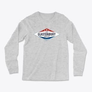 Glastonbury Connecticut Diamond Star Light Soft Long Sleeve T-Shirt