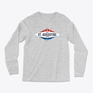 St. Augustine Illinois Diamond Star Light Soft Long Sleeve T-Shirt