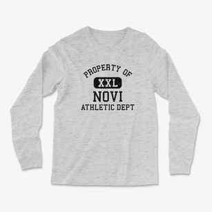 Novi Michigan Athletic Dept Light Soft Long Sleeve T-Shirt